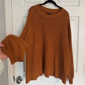 Cozy Knit Sweater in Warm Orange